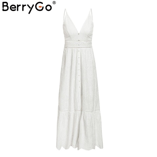 BerryGo White pearls sexy 2019